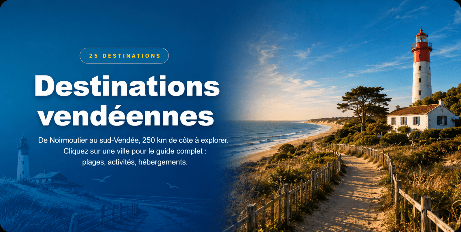 Destinations vendéennes en Vendée