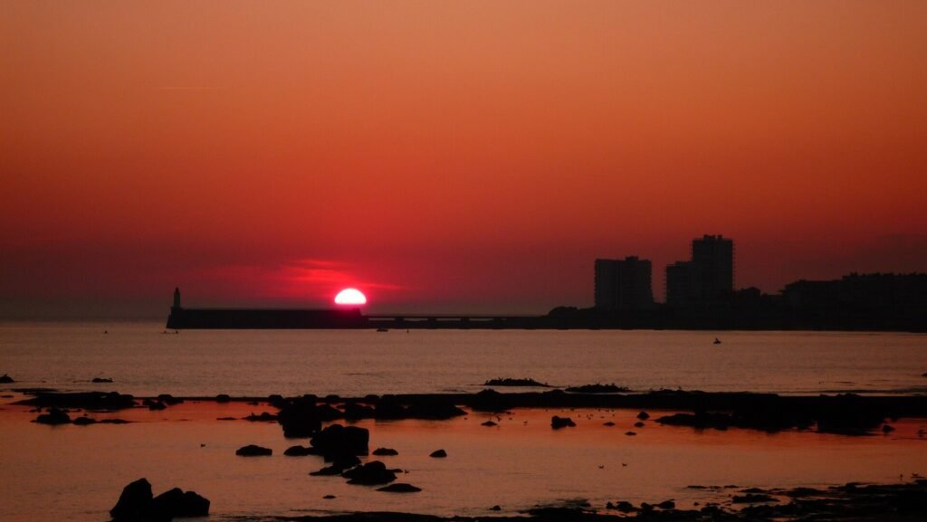 Coucher de soleil aux Sables d’Olonne en Vendée