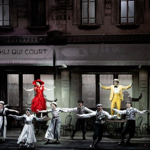 Scène dansée du spectacle Le Mime et l’Étoile