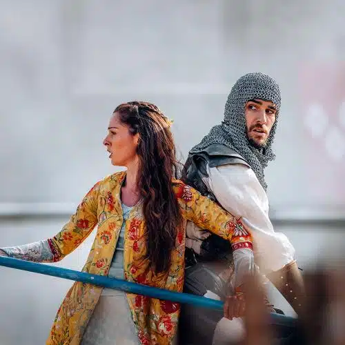 Charge de chevaliers dans Le Secret de la Lance