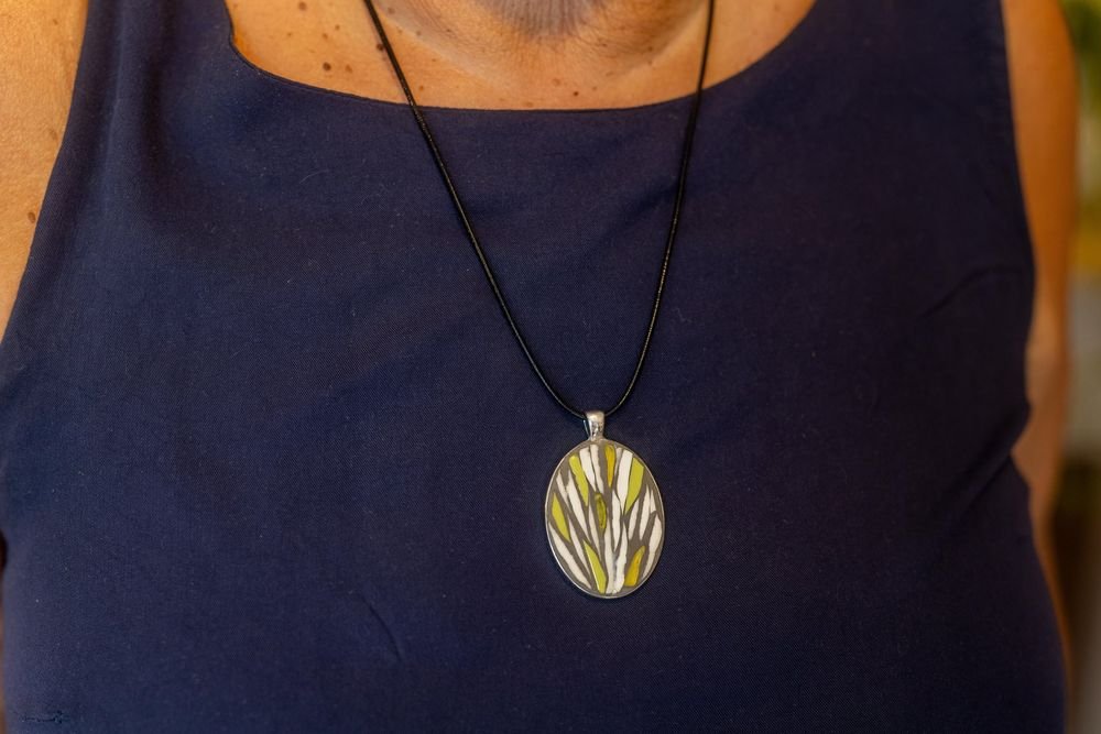 Mosaïque en pendentif à Vouvant