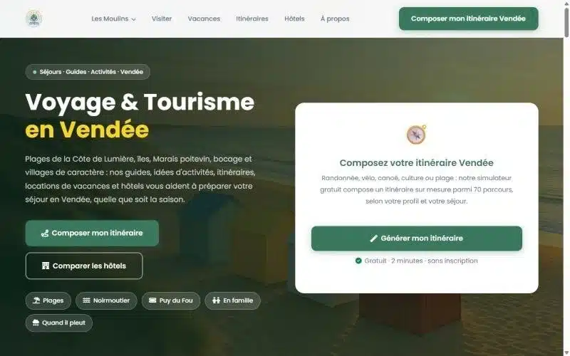 Page d'accueil du site AMMC Baron